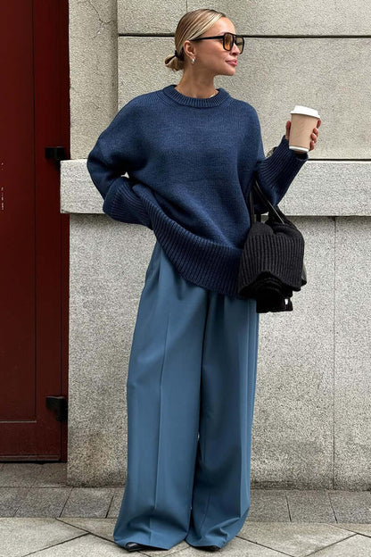 Large Women's Grey Cozy Sweater