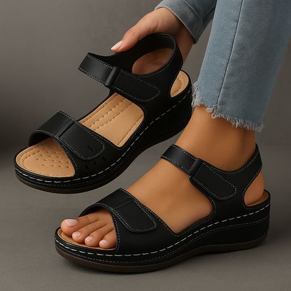 Comfortable Women's Summer Leather Sandals for Casual Wear