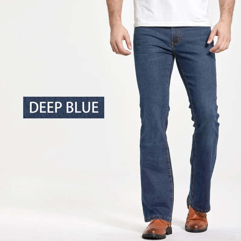 Comfortable Fit Stretch Blue Jeans