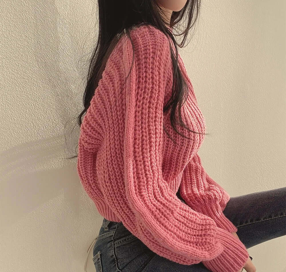 Ladies' Cozy Cold Weather Crew Neck Sweater