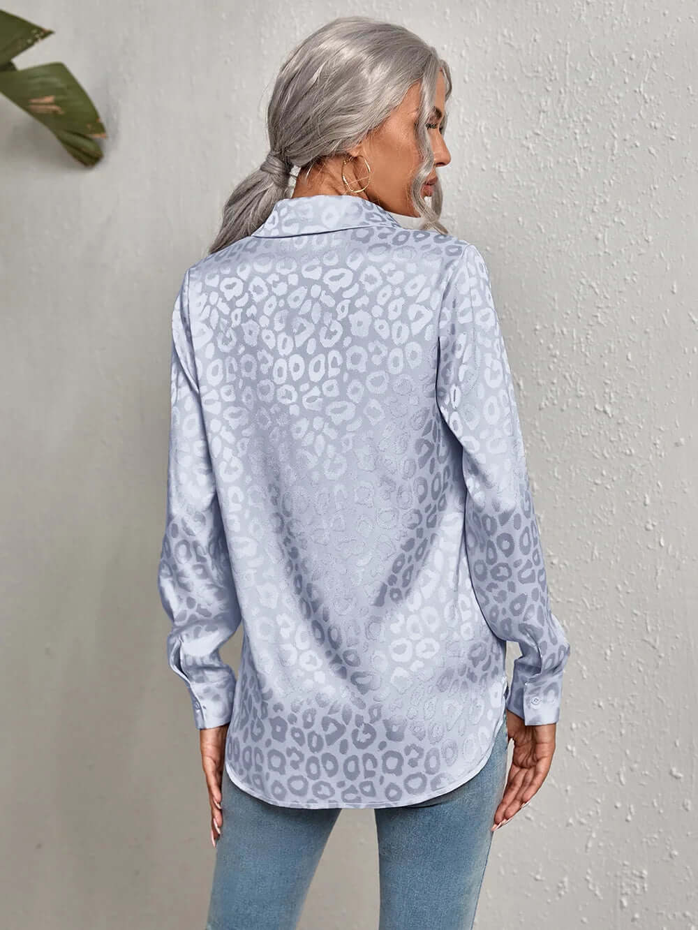 Fashionable Leopard Pattern Women's Top