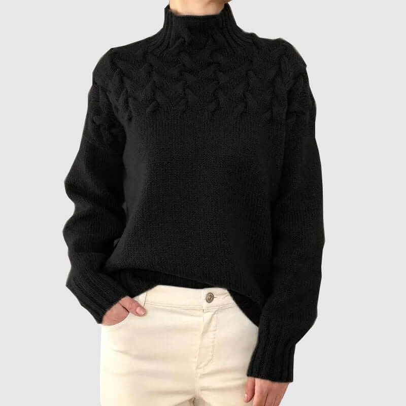Warm Crew Neck Knit Wool Sweater