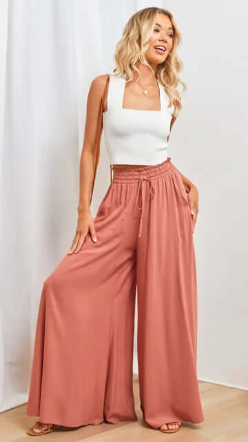 Comfortable Women's Elastic Waist Pants