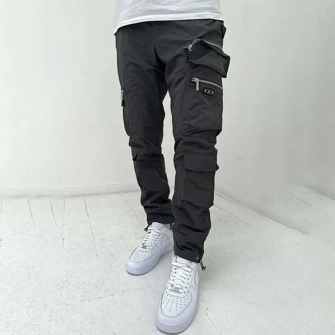 Men's Slim Fit Cargo Pants with Extra Pockets