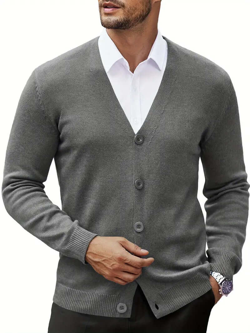 Cozy Lightweight Knit Cardigan Sweater