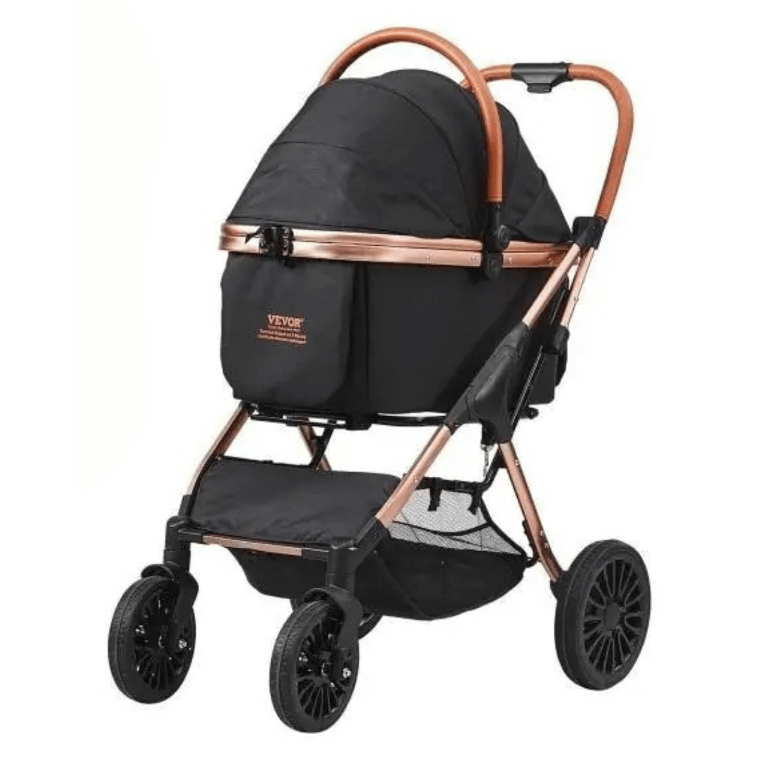Portable Pet Stroller for Small Dogs with Removable Cart - Luxivelle