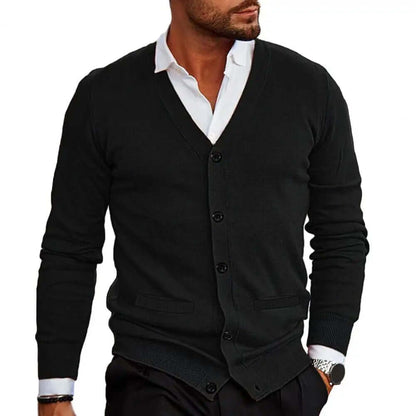 Classic Crew Neck Sweater Cardigan
