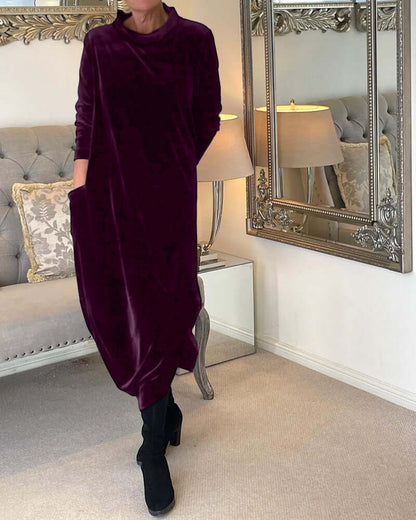 Warm Cozy Long Sleeve Dress