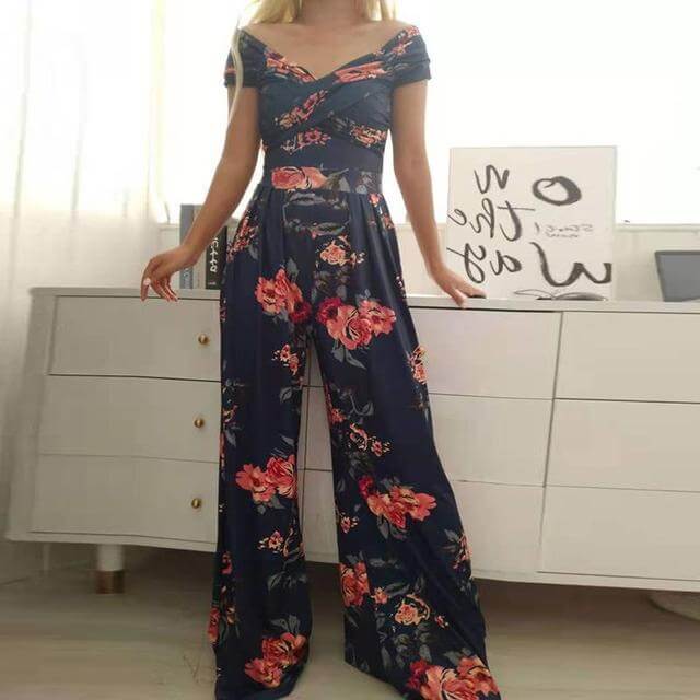 Beautiful Cold Shoulder Loose Fit Jumpsuit