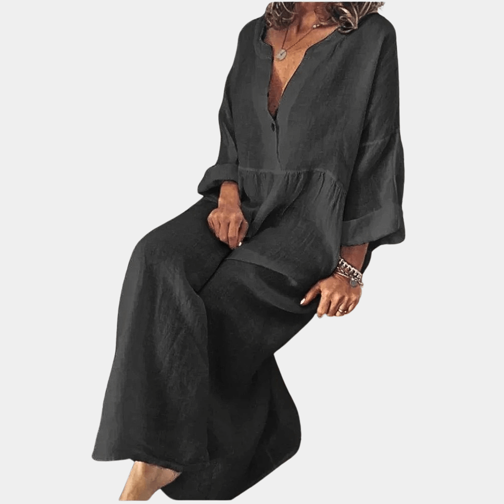 Long Sleeve Casual Summer Dress