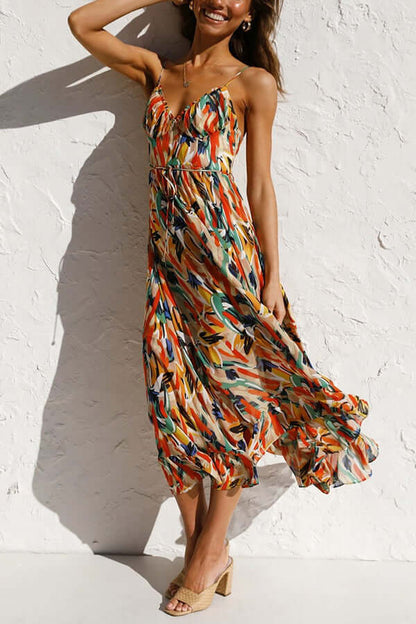 Ladies' Pretty Flower Tea Dress