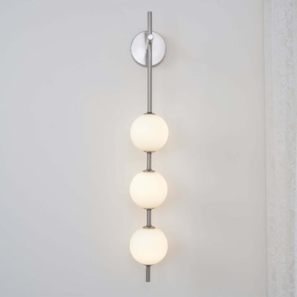 Sleek Round Glass Wall Light