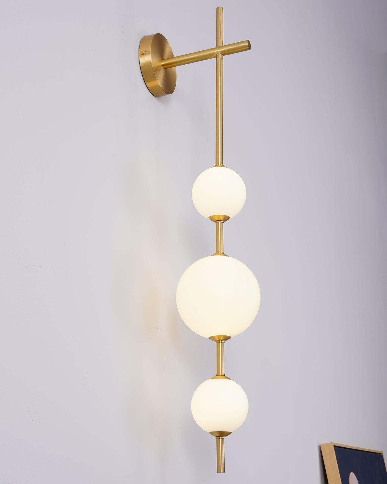Sleek Round Glass Wall Light