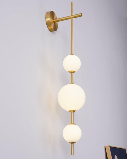 Sleek Round Glass Wall Light