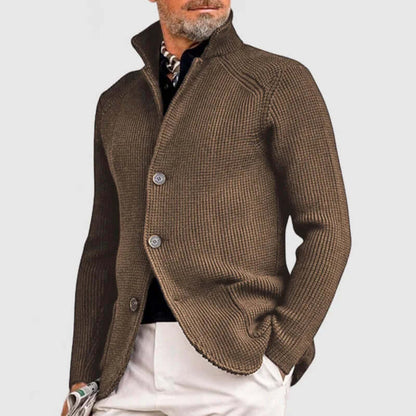Cozy Mens Crew Neck Sweater with Pockets