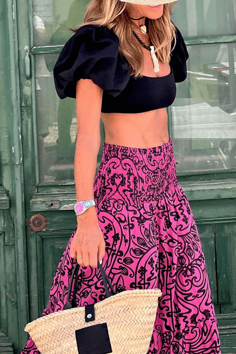 Fashionable Mid Length A-Line Skirt for Ladies