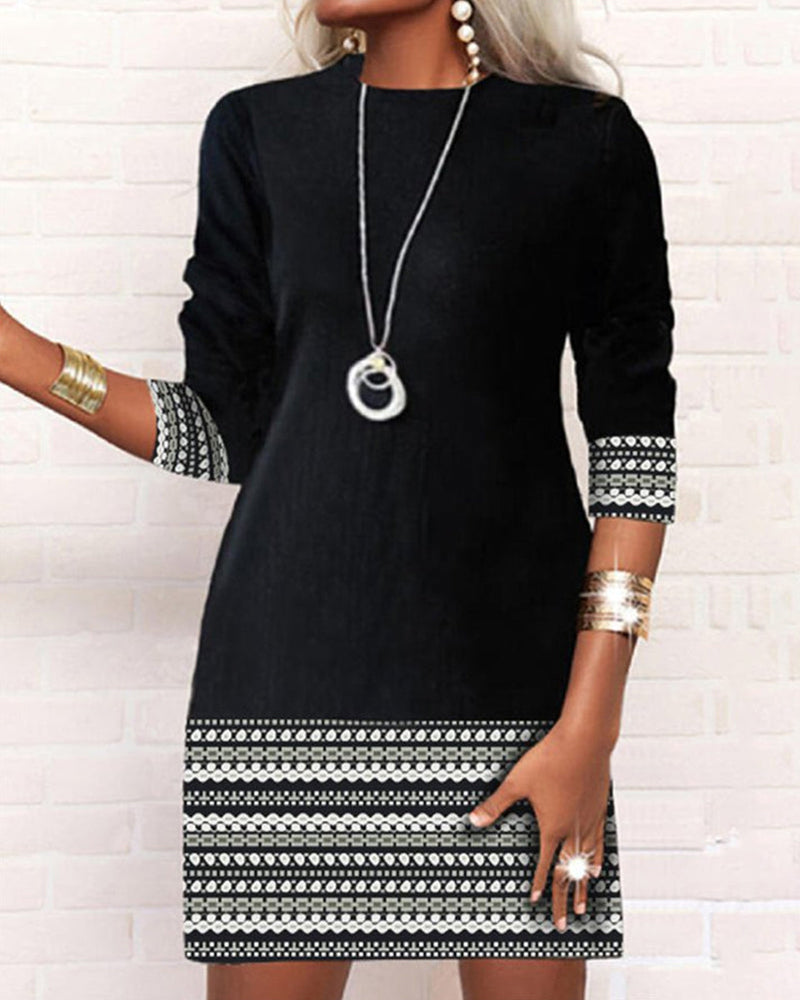 Short Sleeve Casual Mini Dress for Ladies - Luxivelle