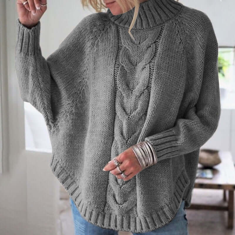 Relaxed Fit Women's Long Sleeve Sweater