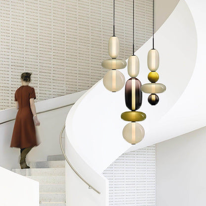 Vibrant Glass Drop Ceiling Light