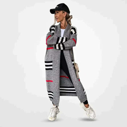 Ladies' Classic Horizontal Sweater Cardigan