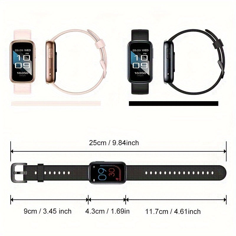 Waterproof Fitness Smartwatch - Long Lasting Activity Tracker