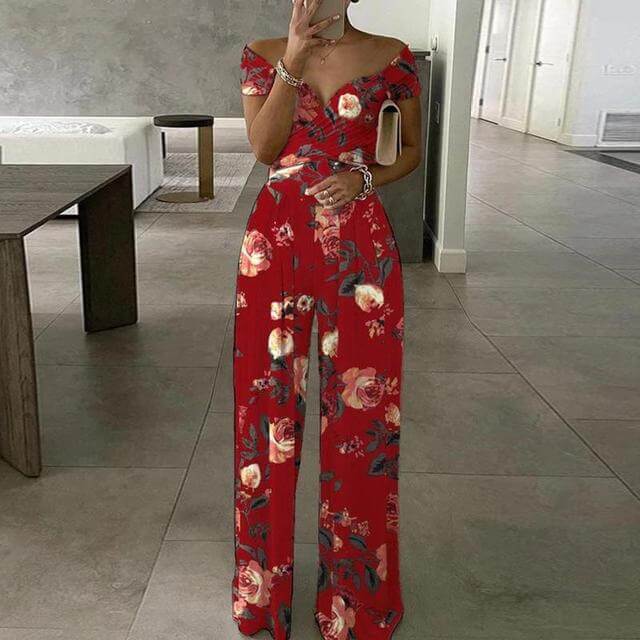 Beautiful Cold Shoulder Loose Fit Jumpsuit