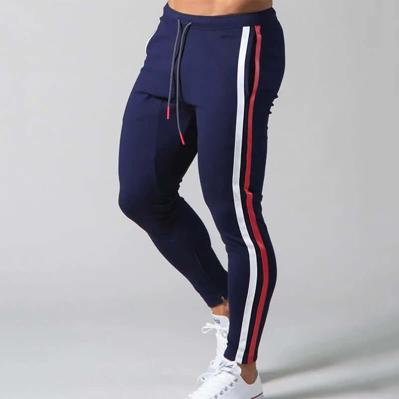 Slim Fit Stripe Men's Casual Pants