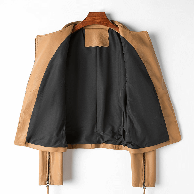 Women's Fashionable Faux Leather Coat