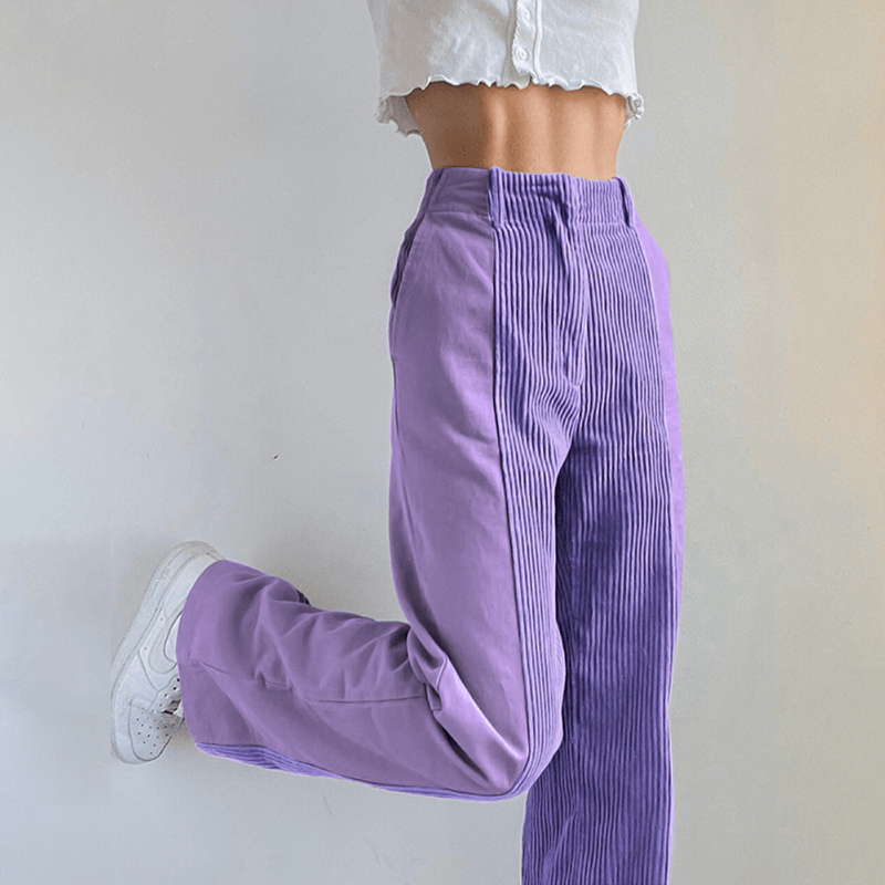 Ladies Comfortable Corduroy Flared Pants