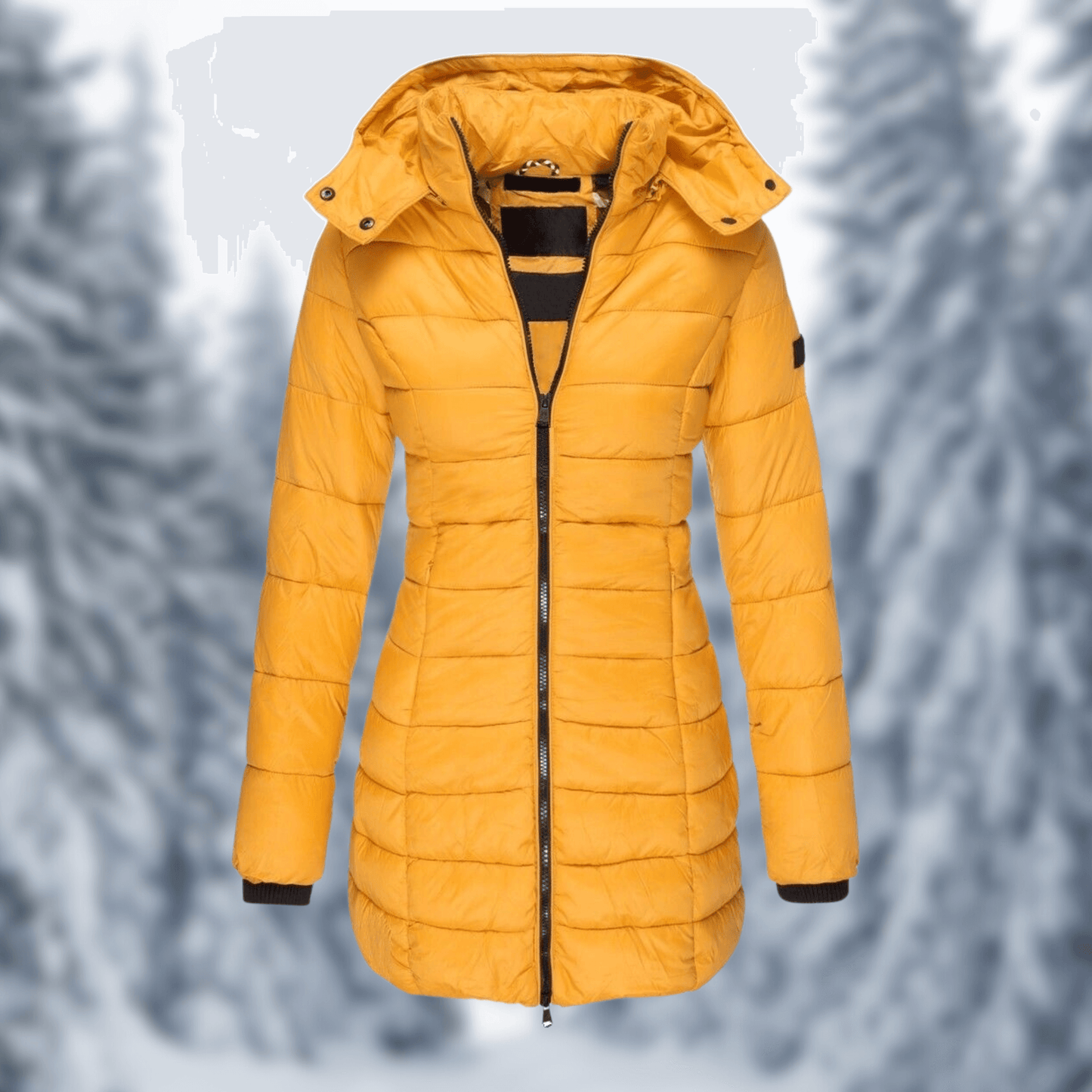 Warm Water-Resistant Parka for Women