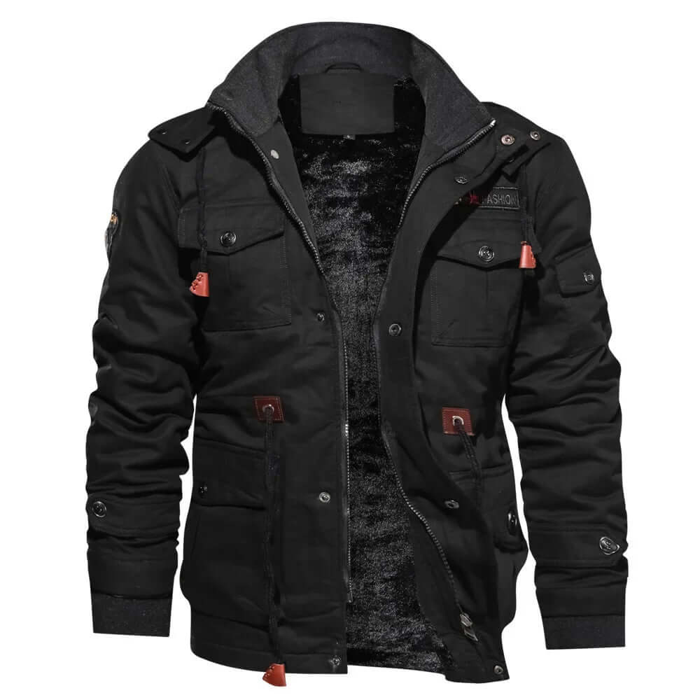 Waterproof Men's Removable Hood Parka Coat
