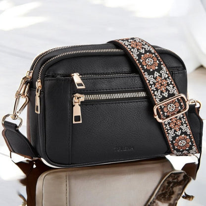 Stylish Women's Cross Body Leather Handbag Purse