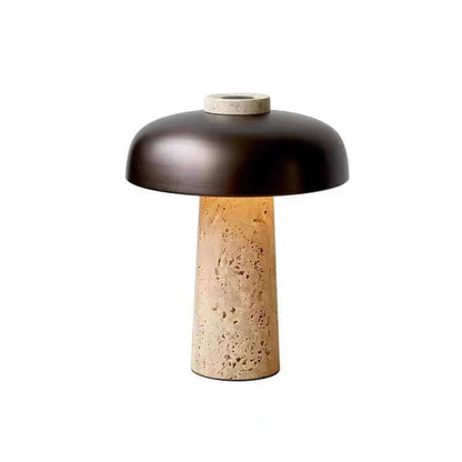 Rustic Rock Desk Lamp with Scandinavian Style