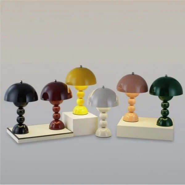Compact Glass Flower Desk Light Lamp - Luxivelle