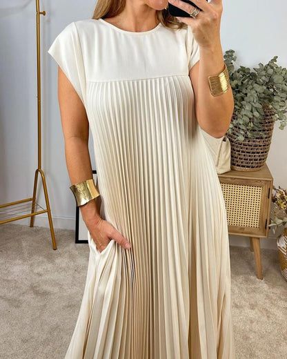 Flowy Long Sleeve Maxi Dress - Luxivelle