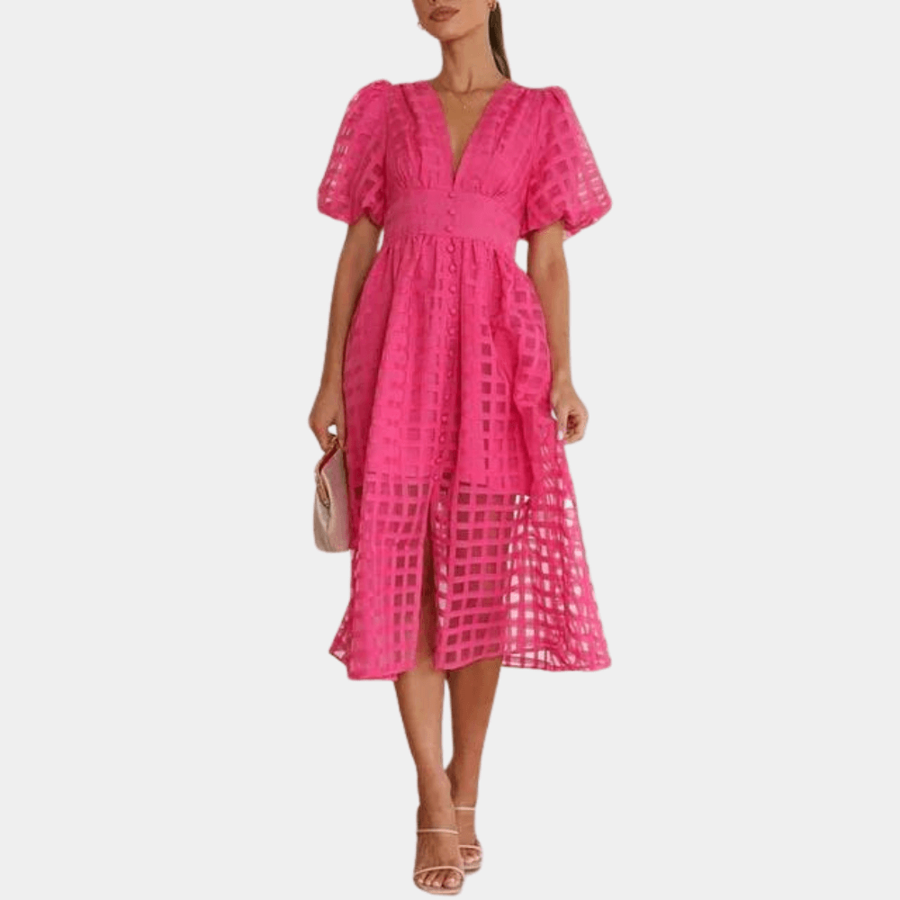 Polka Dot Lightweight Knee Length Dress for Women