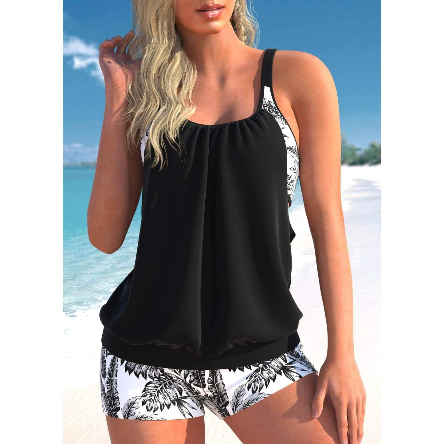 Women's 2 Piece Halter Swimwear Set