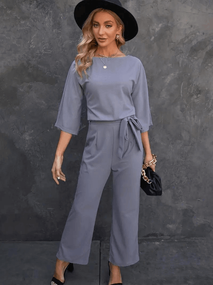 Ladies' Flowy Waist Jumpsuit Pants