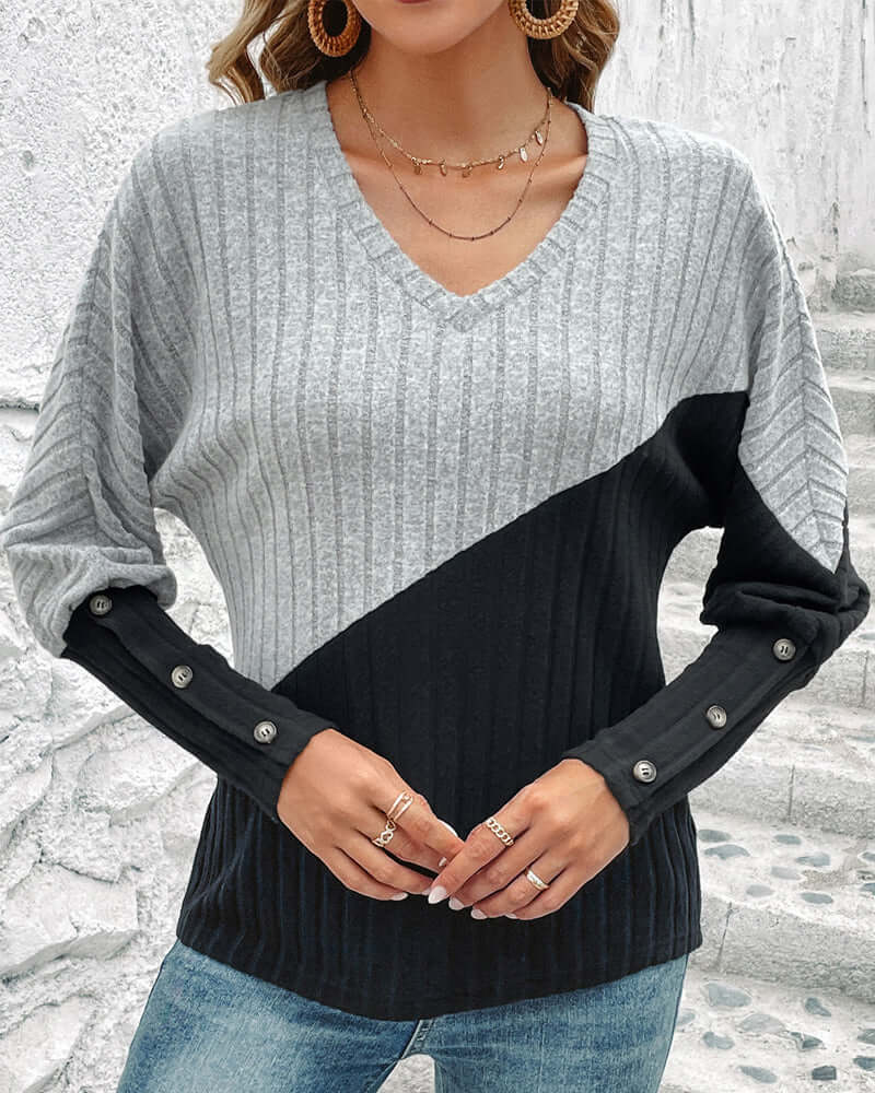 Relaxed Fit Pastel Crew Sweater - Luxivelle