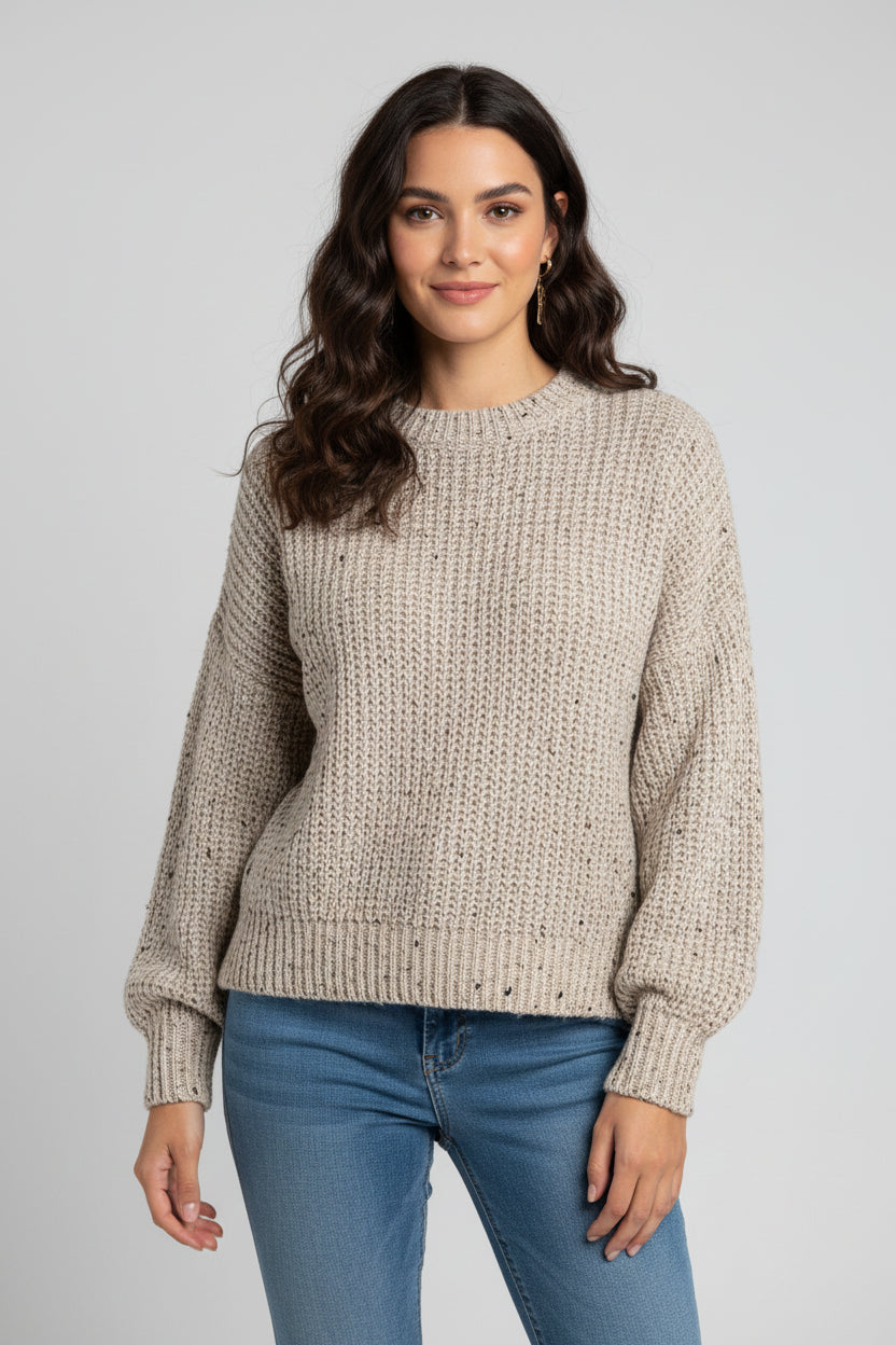 Soft Vintage Style Knit Sweater - Luxivelle