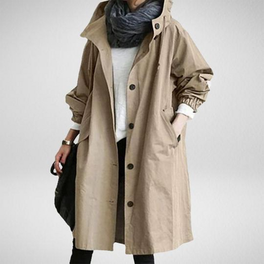 Waterproof Ladies Parka Coat with Adjustable Hood - Luxivelle