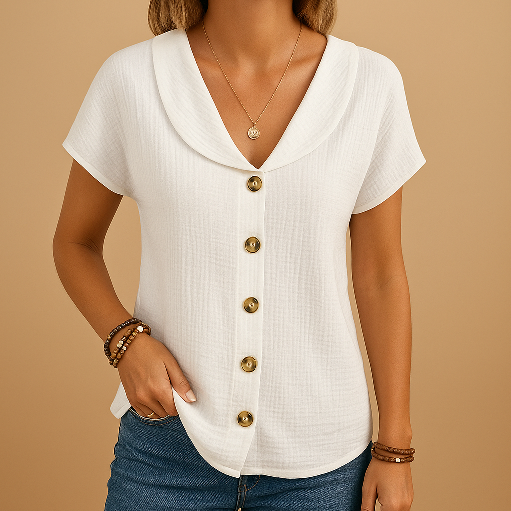 Lightweight Women's Cotton Blouse - Luxivelle