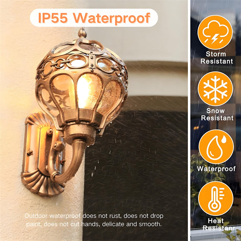 Durable Weatherproof Bronze Outdoor Wall Lantern - Luxivelle