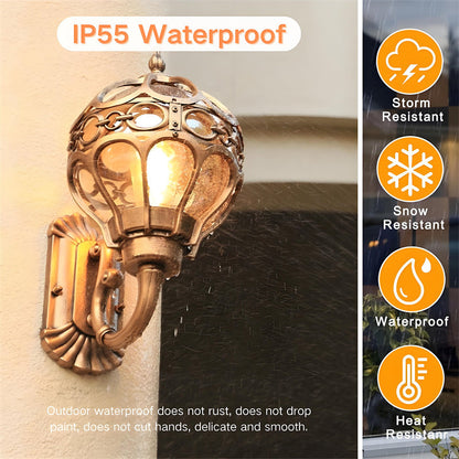 Durable Weatherproof Bronze Outdoor Wall Lantern - Luxivelle