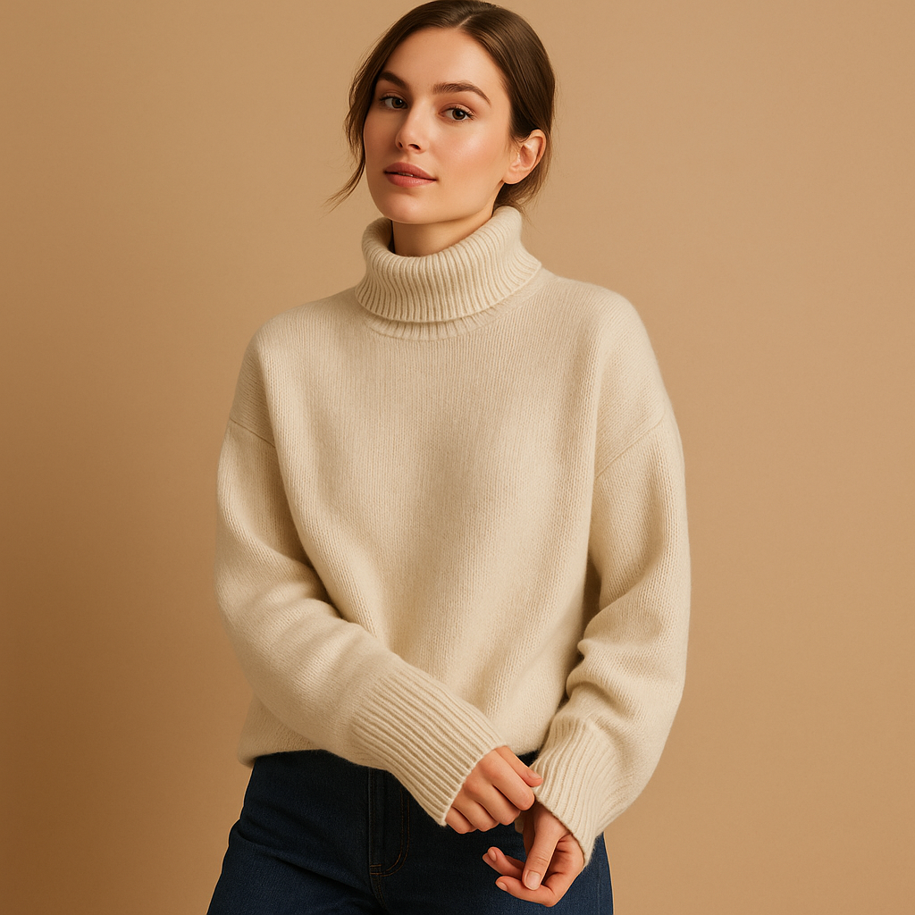 Classic Women's Soft Turtleneck Sweater - Luxivelle