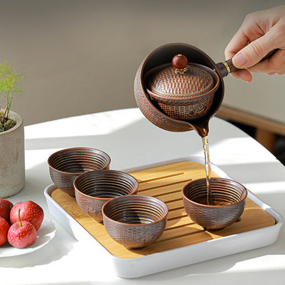 Traditional Japanese Tea Set with Built-in Strainer - Luxivelle