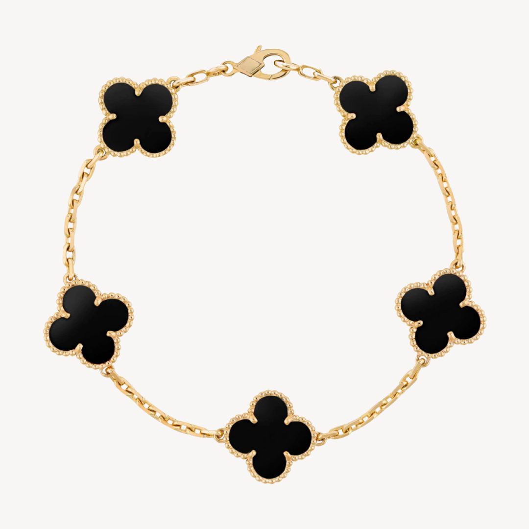 Women's Pretty Four Leaf Clover Beaded Bracelet - Luxivelle