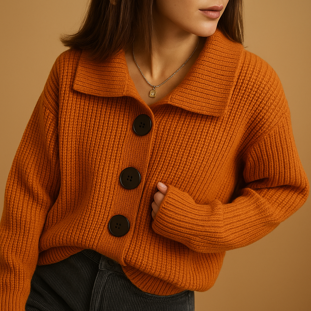 Soft Women's Cotton Cardigan Sweater - Luxivelle