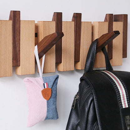 Rustic Wood Coat Rack for Entryway Decoration - Luxivelle