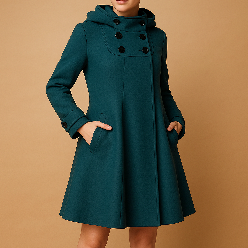 Warm Fitted Women's Parka Coat - Luxivelle